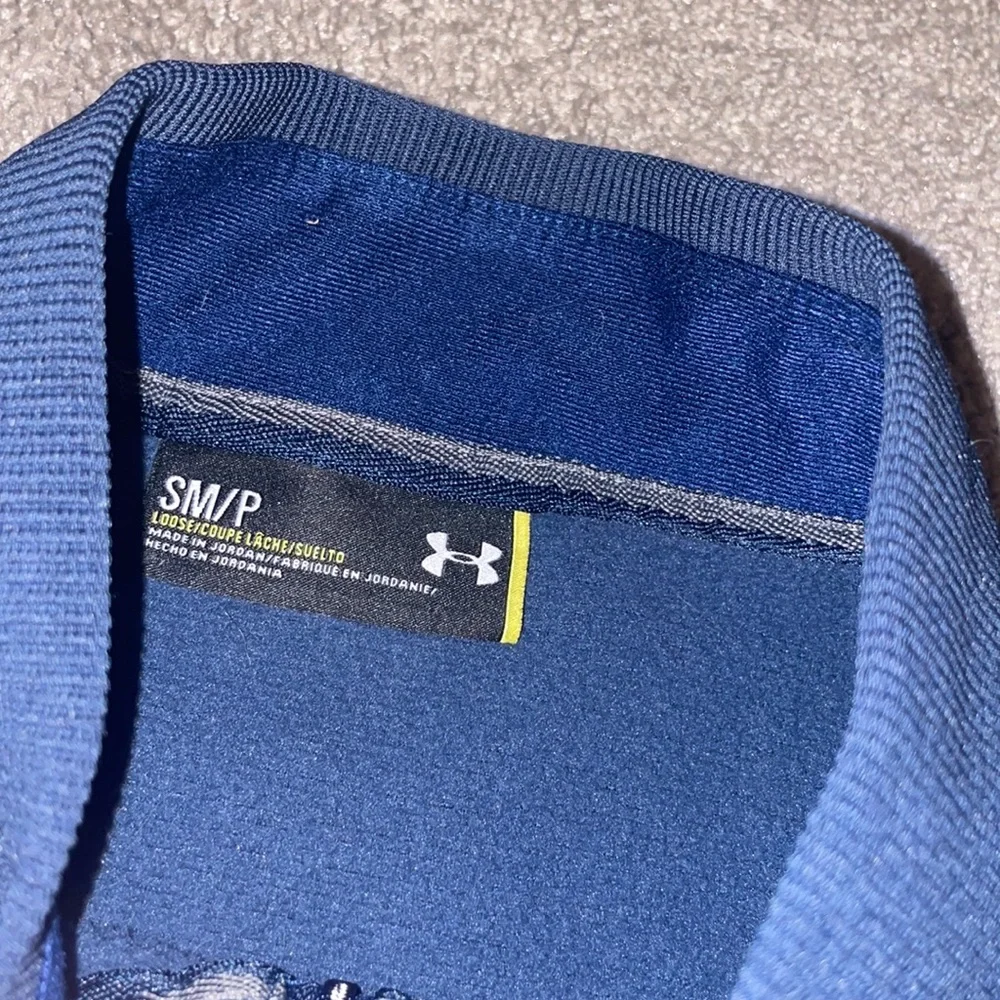 University of Dayton small sweatshirt pullover half zip under armour blue womens - Picture 4 of 9